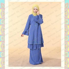 MF19641 new design fashion muslim elegant baju kurung