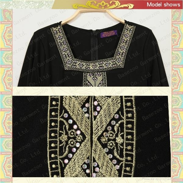 MF19631 beatiful embroidery islamic kaftan 4