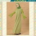 MF19508 hot sale plain beaded abaya 1
