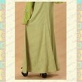 MF19508 hot sale plain beaded abaya 3