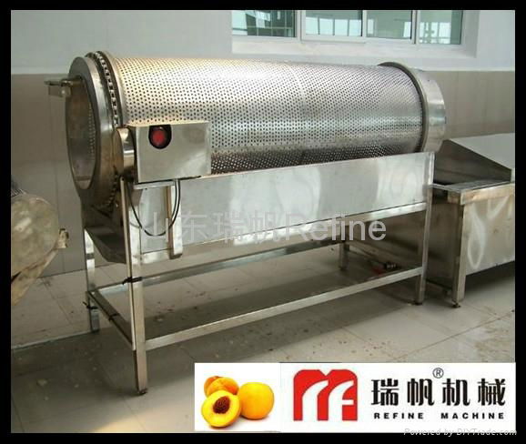 yellow peach peeling machine