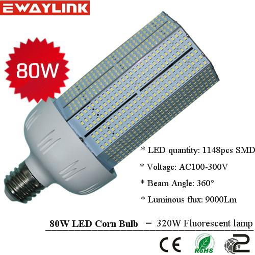 1148pcs SMD led cool white color 80W led corn light  2