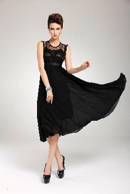 New Hot Bohemia Maxi Women Chic Lace Chiffon Long Gown Evening Party Dress 3
