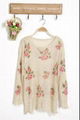 2013 NEW Women Fashion Vintage Rose Flower Hollow Holes Knitwear Sweater Top Shi 4