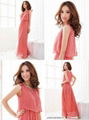 2013 Hot Women Ladies Princess BOHO Pleated Wave Lace Strap Chiffon Maxi Long Dr 4