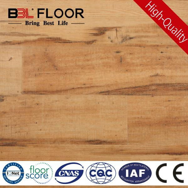 5mm Desert Oak Carpenter Handscrape wpc decking floor BBL-98171-1