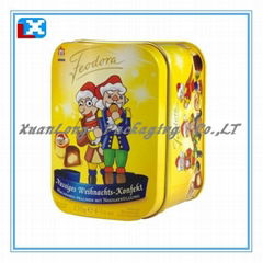 Square Food Tin Box 