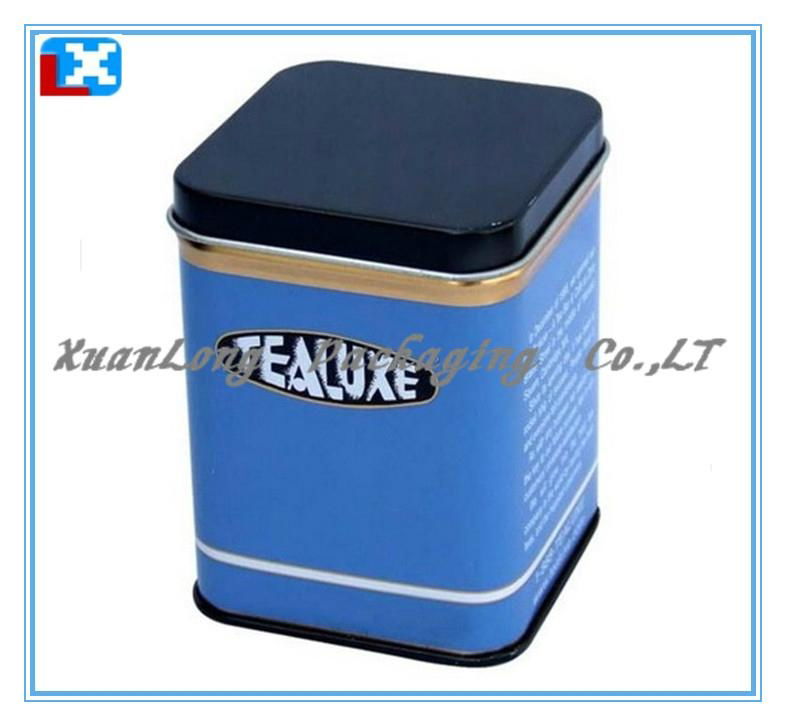 Square Coffee Tea Tin Box