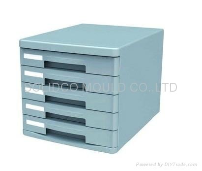 plastic office cabinet office furniture  injection mould 3
