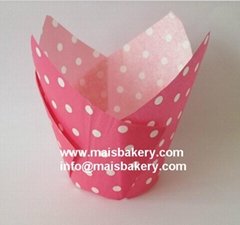 paper cupcake liner pastry muffin cup cake container tulip baking cup 
