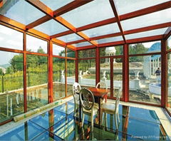 Sun room & glass house & sun house