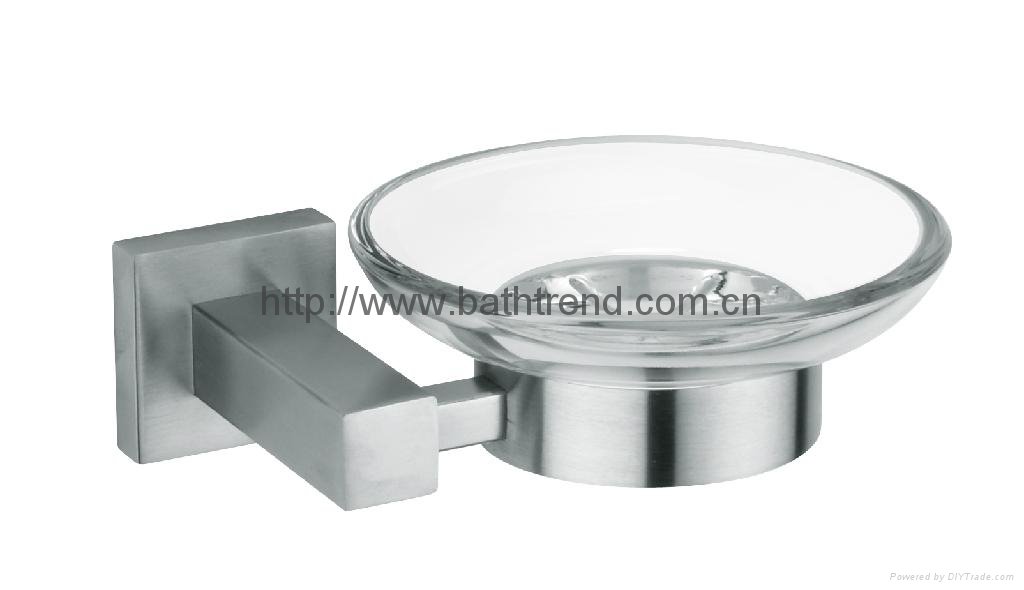 athroom Accessory Ss Glass Soap Dish Soap Dispenser (CB02) 5