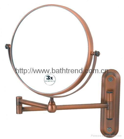 bathroom mirror magnifying mirrors LED cosmetic extendable mounted mirror 4