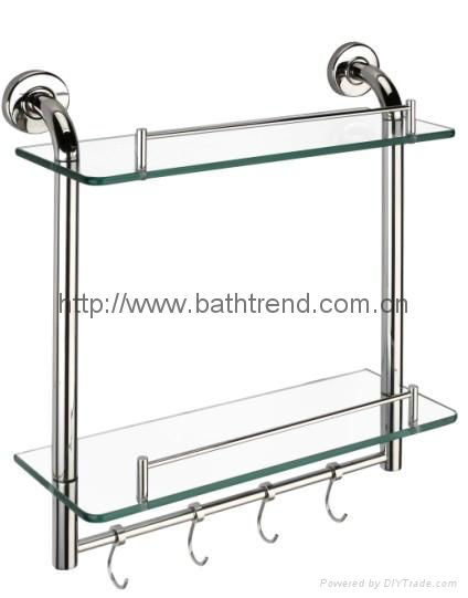 bathroom storage shelf glass shelf stainless steel bathroom shelf 2