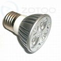 E27/GU10/MR16/E14 3*1W led spot light household led light