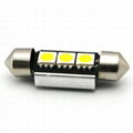 CANBUS 36mm festoon 3SMD5050 error free led car light 3