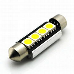 CANBUS 39mm festoon 4SMD5050 error free auto led lights