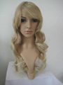 Women mixed blonde long wavy party