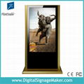 55" Floor Standing LCD Advertising equipment with metal case