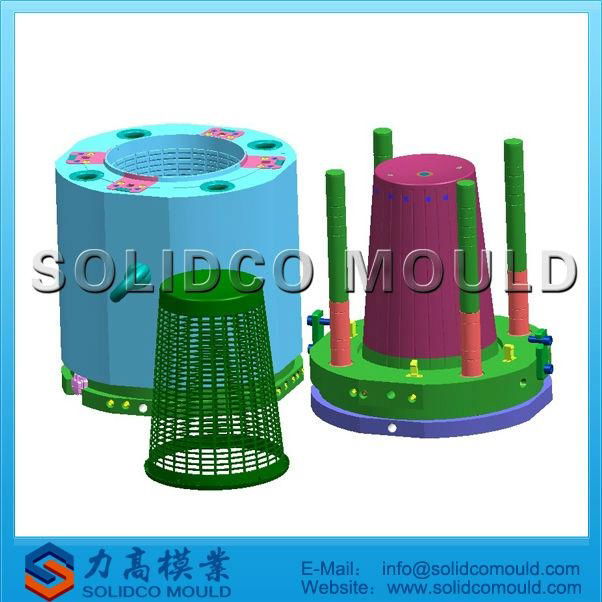 plastic trash basket mould