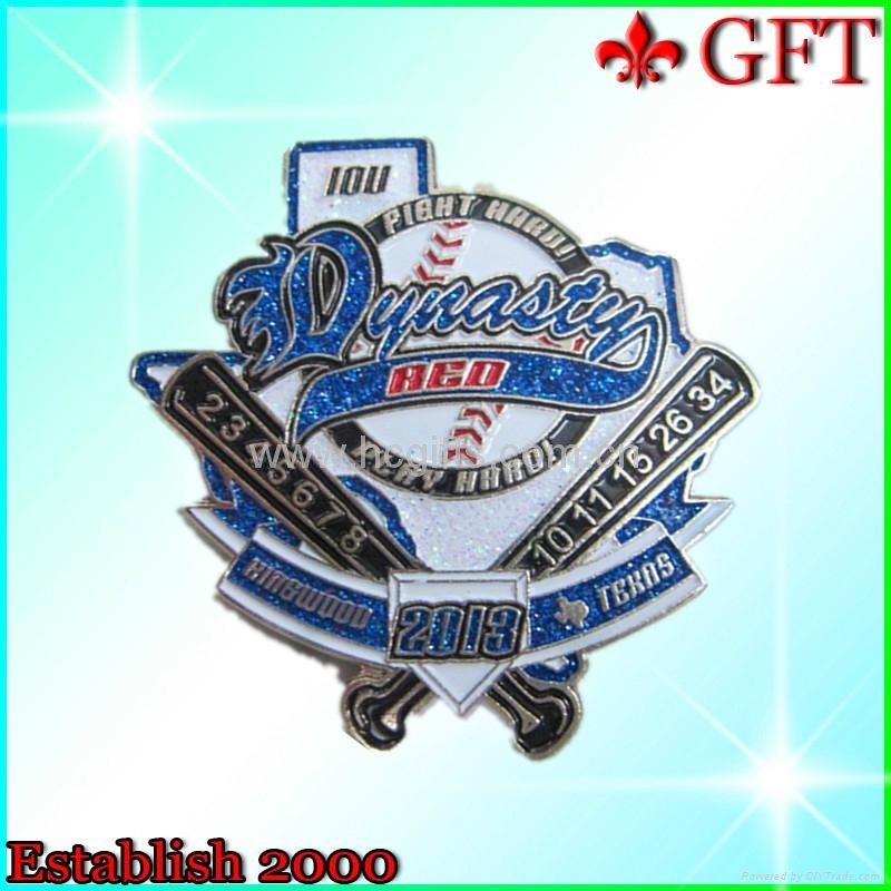Baseball Lapel Pin soft enamel  badge 