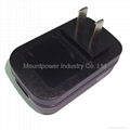 America 5V2A tablet charger with USB
