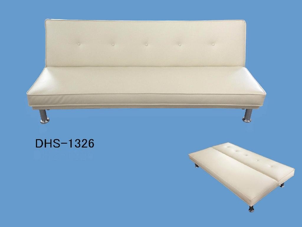 Leather sofa bed DHS-1326