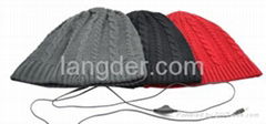 2013 Most popular hot sell beanie hat headphones