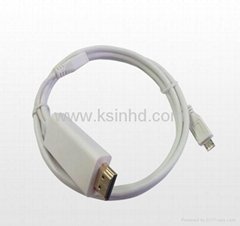 MHL to HDMI cable Mobile High-definition Link to TV with HD Video and Audio