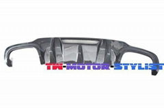 BENZ W204 AMG Full Carbon Rear Diffuser - TMS Exclusive Style