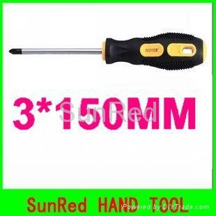 rubber handle 45# steel 3*150mm Phillips magnteic high quality screwdriver 