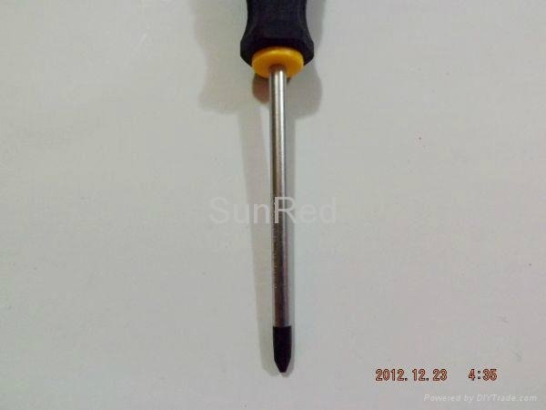 SunRed wholesale rubber handle 5*150mm 45# steel Magnetic Slotted Screwdriver  4