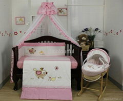 2013 new design lovely chicken baby bedding set 100% cotton KLF 330