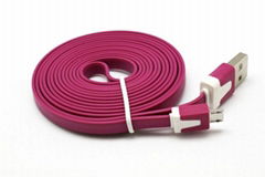 UC0001 colorful noddle sync USB data cable for ipone 5