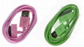 UC0014 Colorful USB cable for iPhone iPod 3