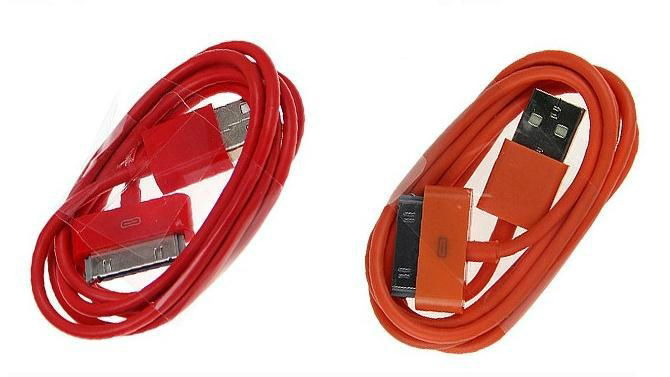 UC0014 Colorful USB cable for iPhone iPod 4