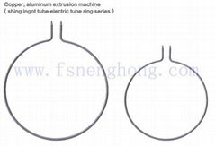 Electric heating tube for aluminium extrusion container