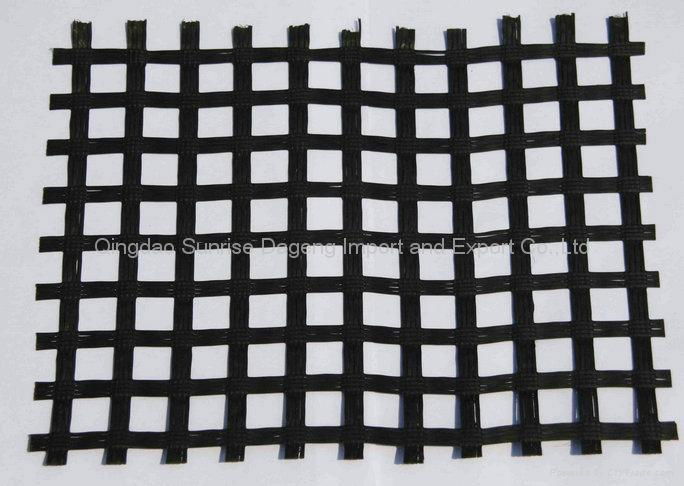 High Tensile Strength Fiberglass Geogrid