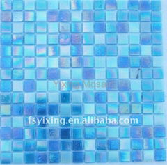 glass swimming pool tile