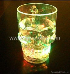 Flashing LED Skull Cup