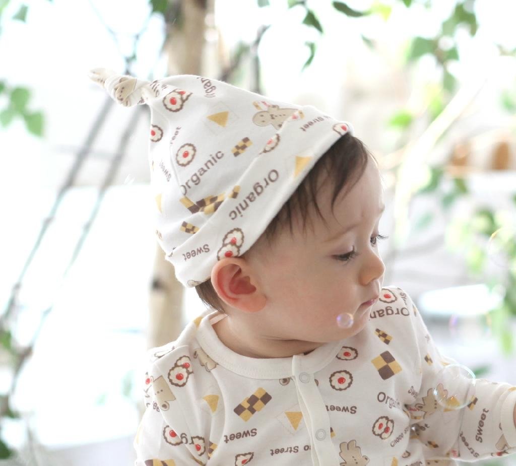 Organic Cotton Cookie Baby Hat 2