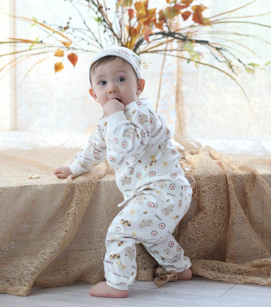 Organic Cotton Cookie Sleepwear Pajama Set 3