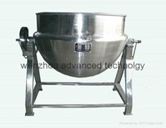 Stainless steel vertical jacket kettle