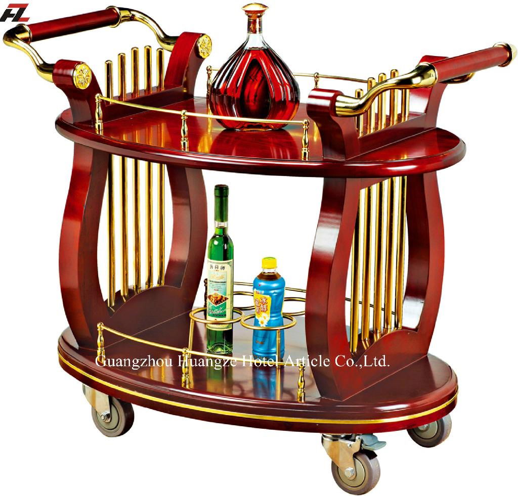 Harp Style Wine Service Cart- Liquor Trolley     
