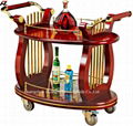 Harp Style Wine Service Cart- Liquor