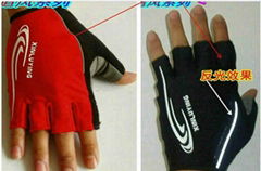 Bicycling glove short finger mitten cycling glove