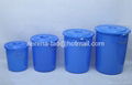 Plastic waste bin 240L 3