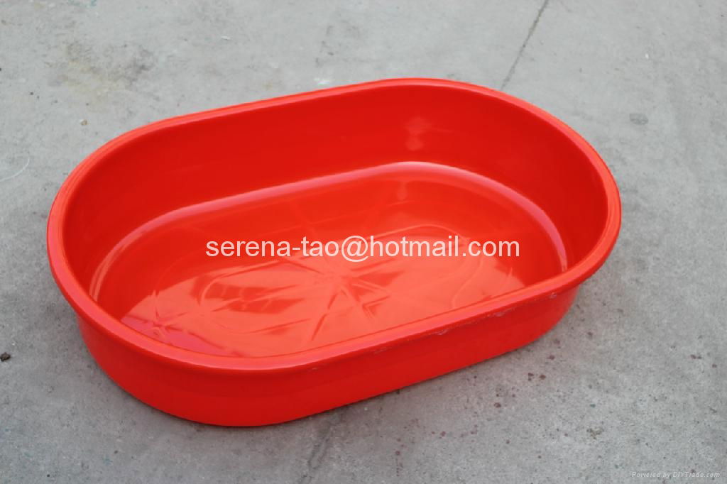 Offer 2013 PE Red plastic long oval Basin using aquatic product