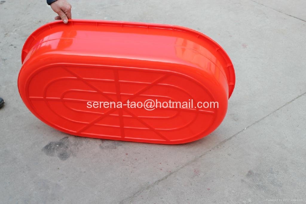 Offer 2013 PE Red plastic long oval Basin using aquatic product 2