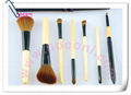 Noconi 7 pcs nylon cosmetic brush set/travel set   4